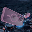Puzdro pre iPhone 14 Pro Max, ERBORD Impact Guard, MagSafe, fialové