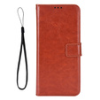 Klapkové puzdro pre Samsung Galaxy A56, Crazy Horse Wallet, hnedé