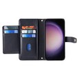 Klapkové puzdro pre Samsung Galaxy M34, Wallet Zipper Pocket, čierne