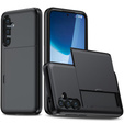 Obal na mobil pre Samsung Galaxy A56 5G, Sliding Card Holder, čierne