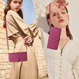 Puzdro s chlopňou pre Oppo Reno 13 5G, Crossbody Leather Wallet, bordové