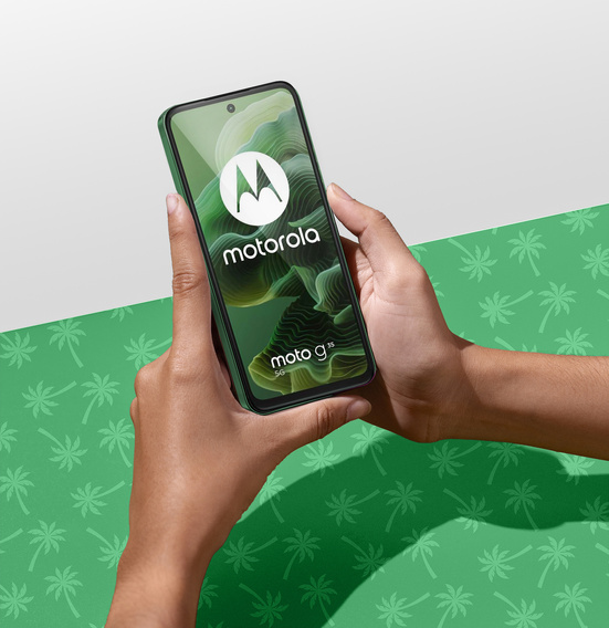 5D Full Glue Smart Palm tvrdené sklo pre Motorola Moto G35 5G