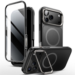 Puzdro Supcase pre iPhone 17 Pro Max, IBLSN Ares Fip Magsafe, čierne