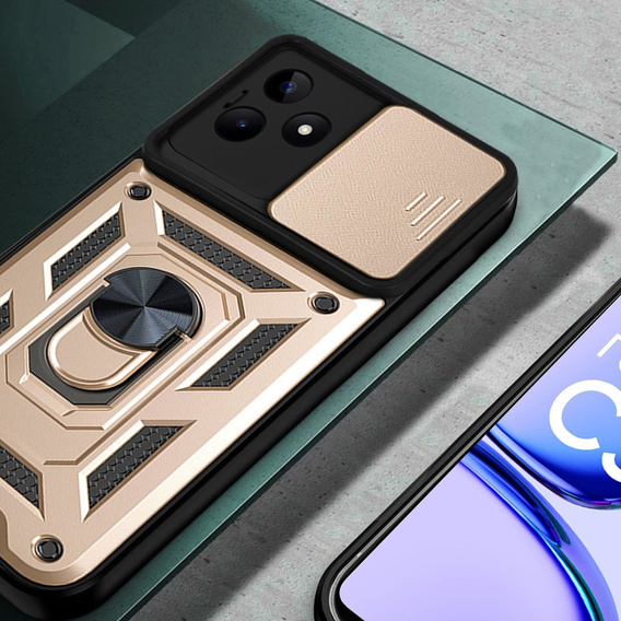 Obal na mobil pre Realme C53 4G, CamShield Slide, zlaté