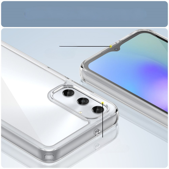 Obal na mobil pre Samsung Galaxy A05s 4G, Fusion Hybrid, priehľadné