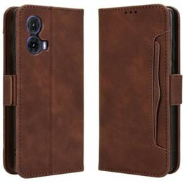 Klapkové puzdro pre Motorola Moto G85, Card Slot, hnedé