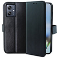 Klapkové puzdro pre Motorola Moto G54 5G, Crazy Horse Wallet, čierne