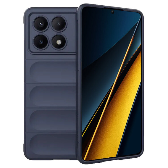 Obal na mobil pre Xiaomi Poco F6 Pro, Gaming Shockproof, tmavomodré