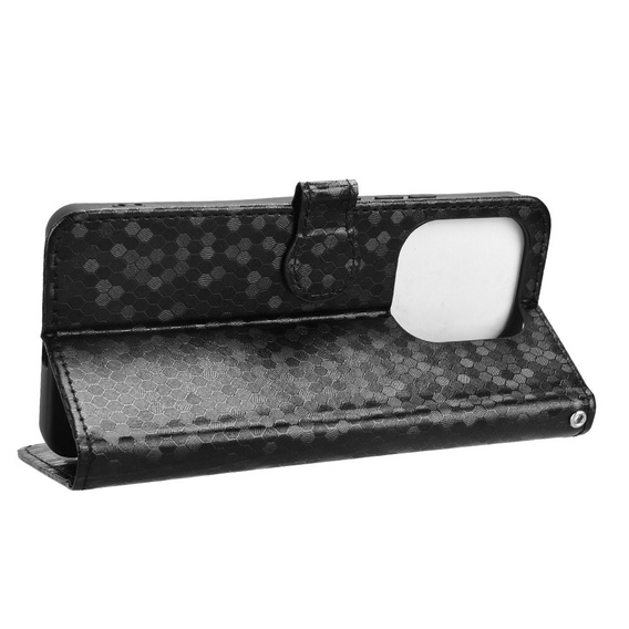 Flipové puzdro pre Xiaomi Redmi Note 14 4G, Wallet Rhombus, čierne