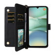 Puzdro s chlopňou pre Xiaomi Redmi A5, Crossbody Leather Wallet, čierne