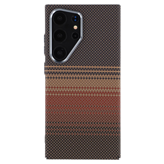 Puzdro pre Samsung Galaxy S25 Ultra, Carbon Fiber MagSafe, zlaté