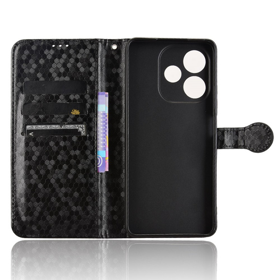 Flipové puzdro pre Oppo A5 Pro 5G, Wallet Rhombus, čierne