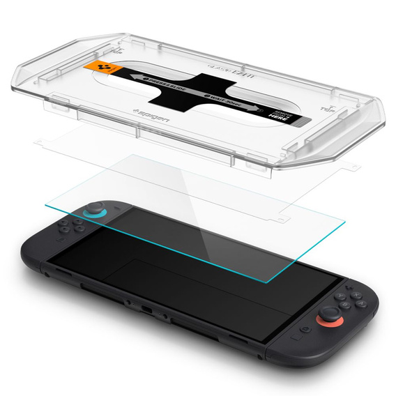 Ochranné sklo Spigen Glas.tR EZ Fit 2-Pack pre Nintendo Switch 2 – Číre