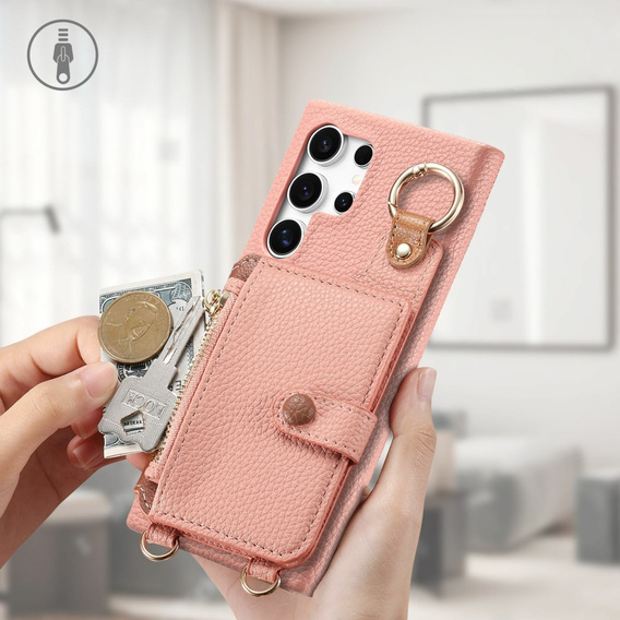 Puzdro pre Samsung Galaxy S25 Ultra, GKK Leather, čierne