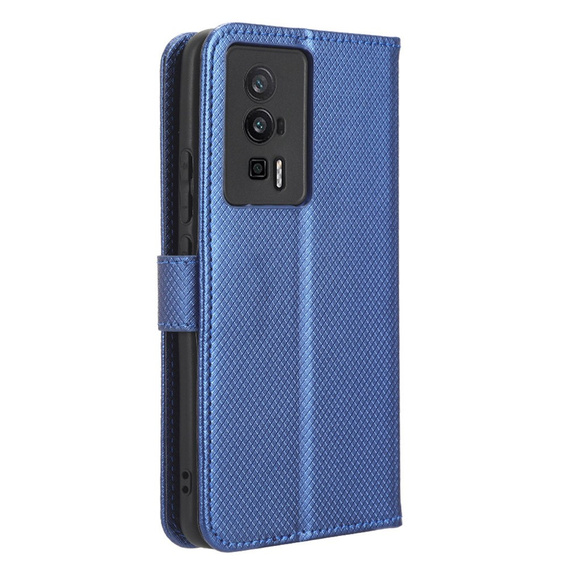 Klapkové puzdro pre Poco F5 Pro 5G, Wallet Smart Magnet, modré