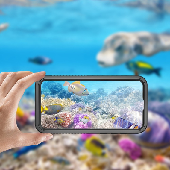 Vodotesné puzdro IP68 pre Samsung Galaxy A55 5G, Redpepper, čierne