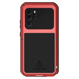 Love Mei Obal na mobil pre Huawei P30 Pro, armored with glass, červené / čierne