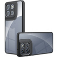 Puzdro pre Xiaomi Redmi 15 5G / 4G, s ochranou fotoaparátu, priehľadné s čiernymi stranami