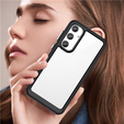 Obal na mobil pre Samsung Galaxy A55 5G, Fusion Hybrid, transparentné / čierne