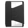 Puzdro s klávesnicou pre Samsung Galaxy Tab A9+, Rotary 360° Leather, čierne