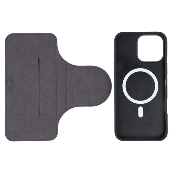 Puzdro X-LEVEL pre iPhone 16 Pro, Magnetic Card Holder, čierne