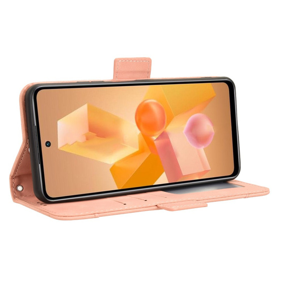 Klapkové puzdro pre Infinix Hot 40i, Card Slot, ružové