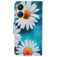 Klapkové puzdro pre Xiaomi Redmi 13C / Poco C65, Wallet, Daisy, modré
