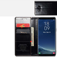 CASEME flipové puzdro pre Samsung Galaxy S8+ Plus, Waxy Textured, káva