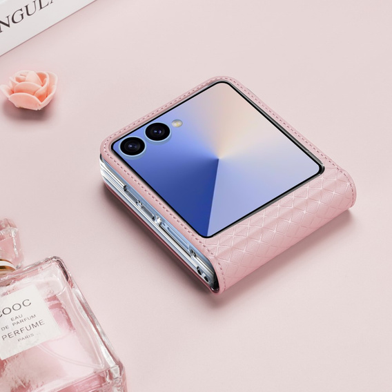Puzdro Dux Ducis pre Samsung Galaxy Z Flip7 5G, Bril, ružové