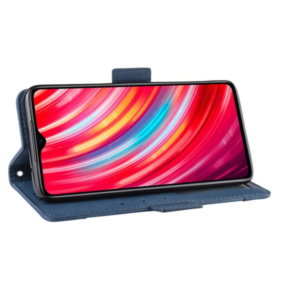 Klapkové puzdro pre Xiaomi Redmi Note 8 Pro, Card Slot, tmavomodré