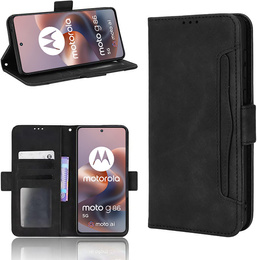Klapkové puzdro pre Motorola Moto G86 5G, Card Slot, čierne