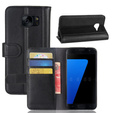 Klapkové puzdro pre Samsung Galaxy S7, Wallet, čierne