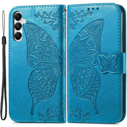 Klapkové puzdro pre Samsung Galaxy A05s, Butterfly, modré