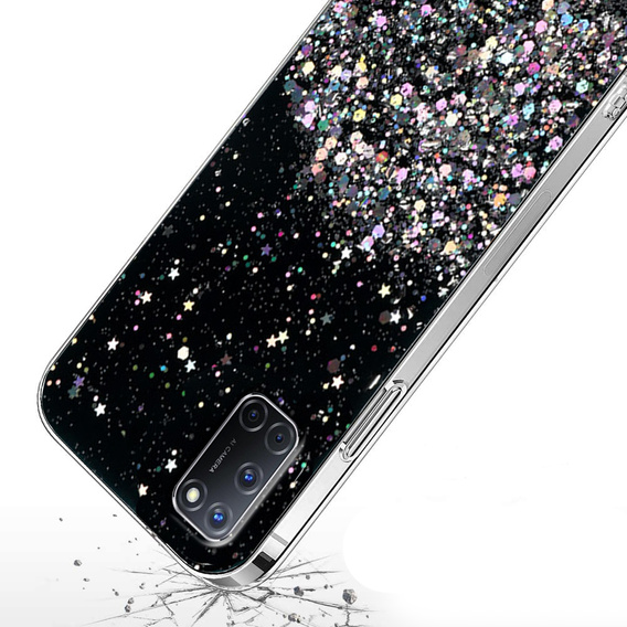Obal na mobil pre Oppo A52 / A92 / A72, Glittery, čierne