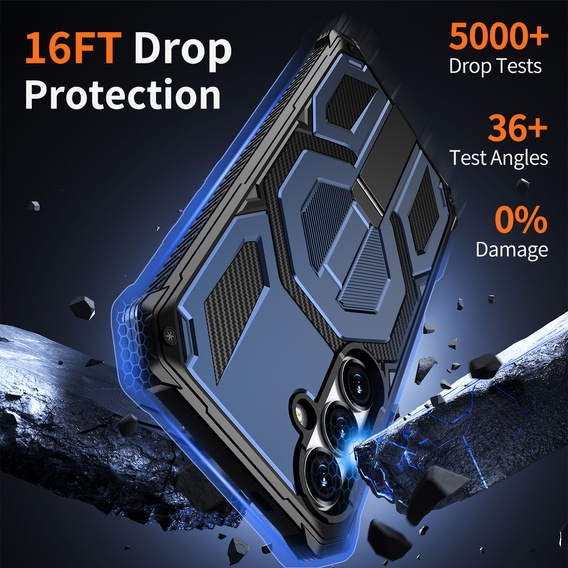 Ochranné puzdro kompatibilné s MagSafe so stojanom pre Samsung Galaxy S25 FE