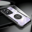 Puzdro pre Oppo Reno 13F / Oppo Reno 13FS, s magnetickým štítkom, transparentné / čierne