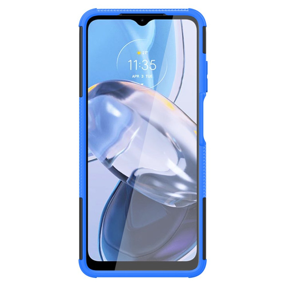 Obal na mobil pre Motorola Moto E22 / E22i, Tire Armor, čierne / modré