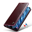 CASEME flipové puzdro pre Samsung Galaxy S9+ Plus, Waxy Textured, červené