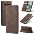 CASEME puzdro pre Google Pixel 7 Pro, Leather Wallet Case, hnedé