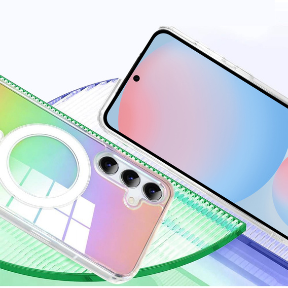 Puzdro pre Samsung Galaxy S24 FE, Fusion Hybrid, pre MagSafe, viacfarebné + sklo na displej