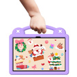 Detské puzdro pre Samsung Galaxy Tab A9+, Cute Patterns, so stojanom, fialové
