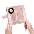 Klapkové puzdro pre Honor Magic 6 Lite 5G, Butterfly, ružové rose gold