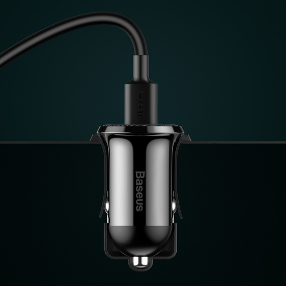 Baseus Grain Pro 2x USB 4,8 A nabíjačka do auta pre zariadenia napájané cez USB – univerzálna