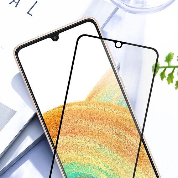 Amorus Full Glue tvrdené sklo pre Samsung Galaxy A25 5G, čierny rám