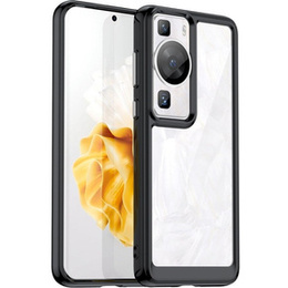 Obal na mobil pre Huawei P60 / P60 Pro, Fusion Hybrid, transparentné / čierne