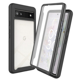 Puzdro pre Google Pixel 6a, Shockproof, s fóliou, čierne