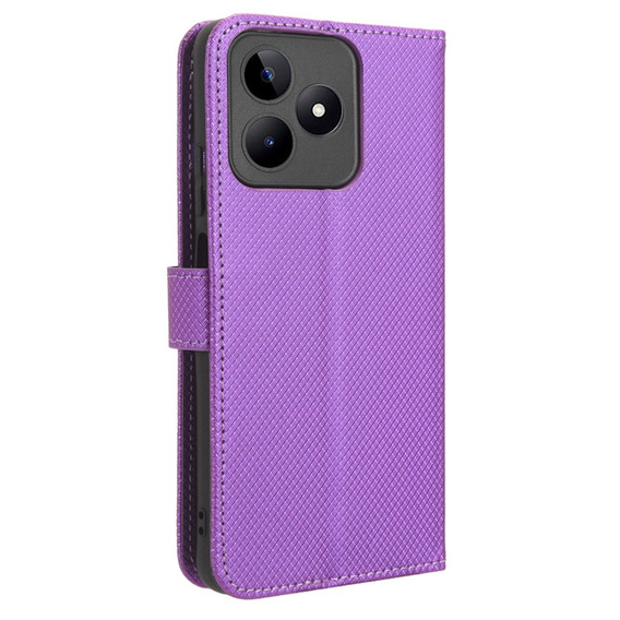 Klapkové puzdro pre Realme Note 50, Wallet Smart Magnet, fialové