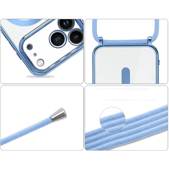 Puzdro Electro MagSafe + šnúrka pre iPhone 17 Pro Max