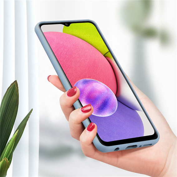 Obal na mobil pre Samsung Galaxy A03S, Silicone Lite, modré