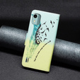 Klapkové puzdro pre Nokia C12 4G, Wallet, feather, modré